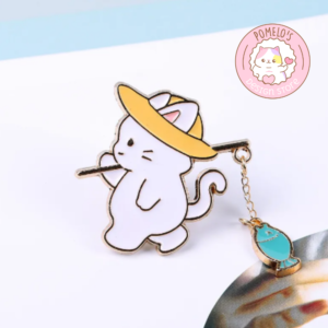 Pin Gato Pescador Azul
